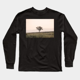 Autumn tree in the sunset Long Sleeve T-Shirt